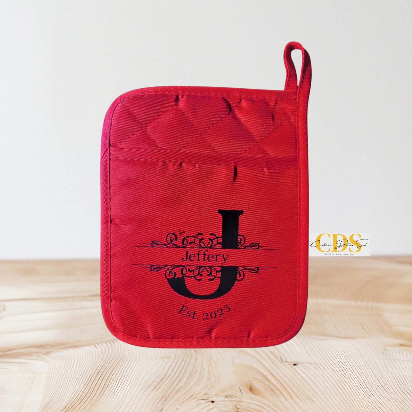 Personalized Monogram Pot Mitt