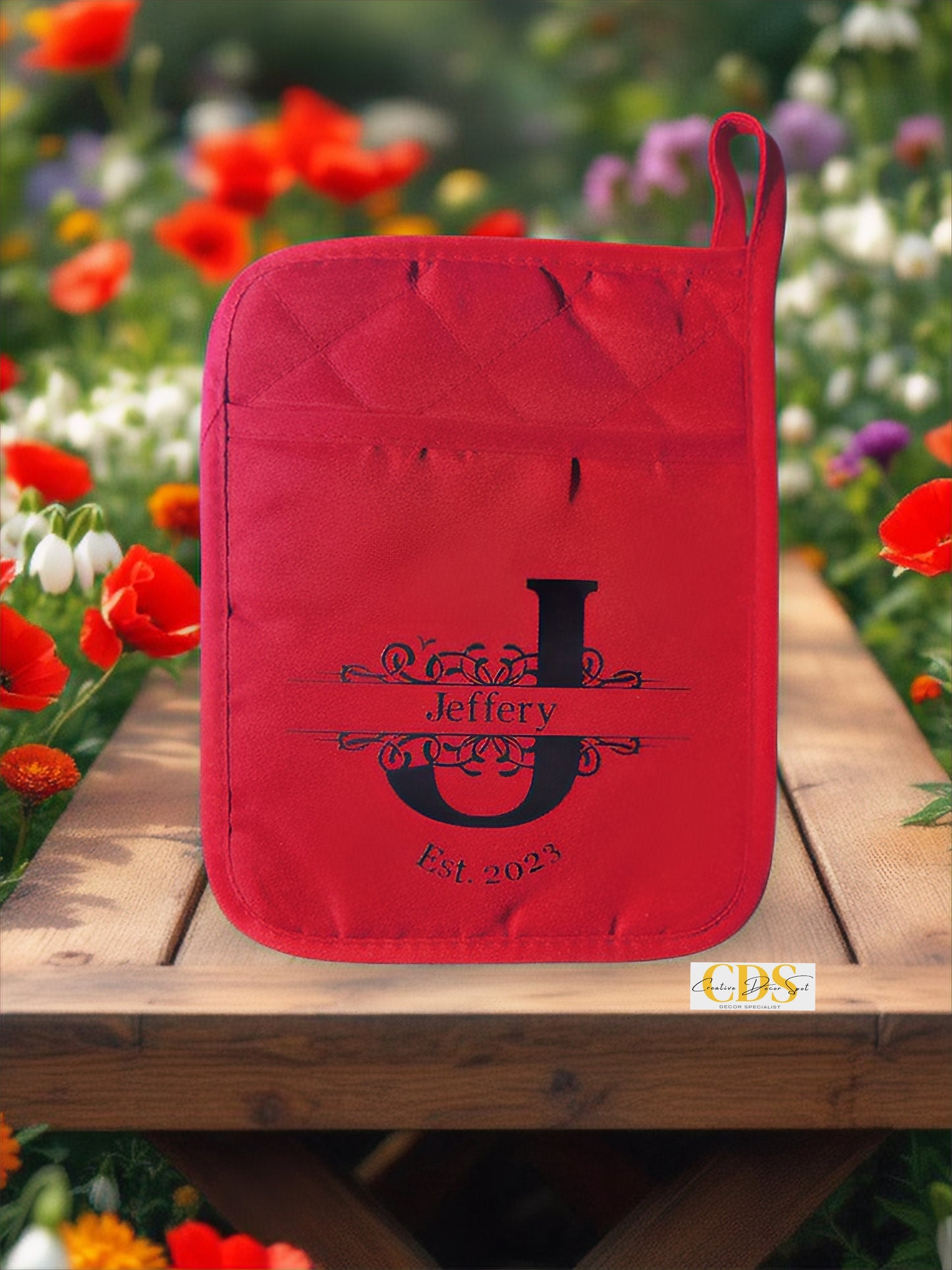 Personalized Monogram Pot Mitt