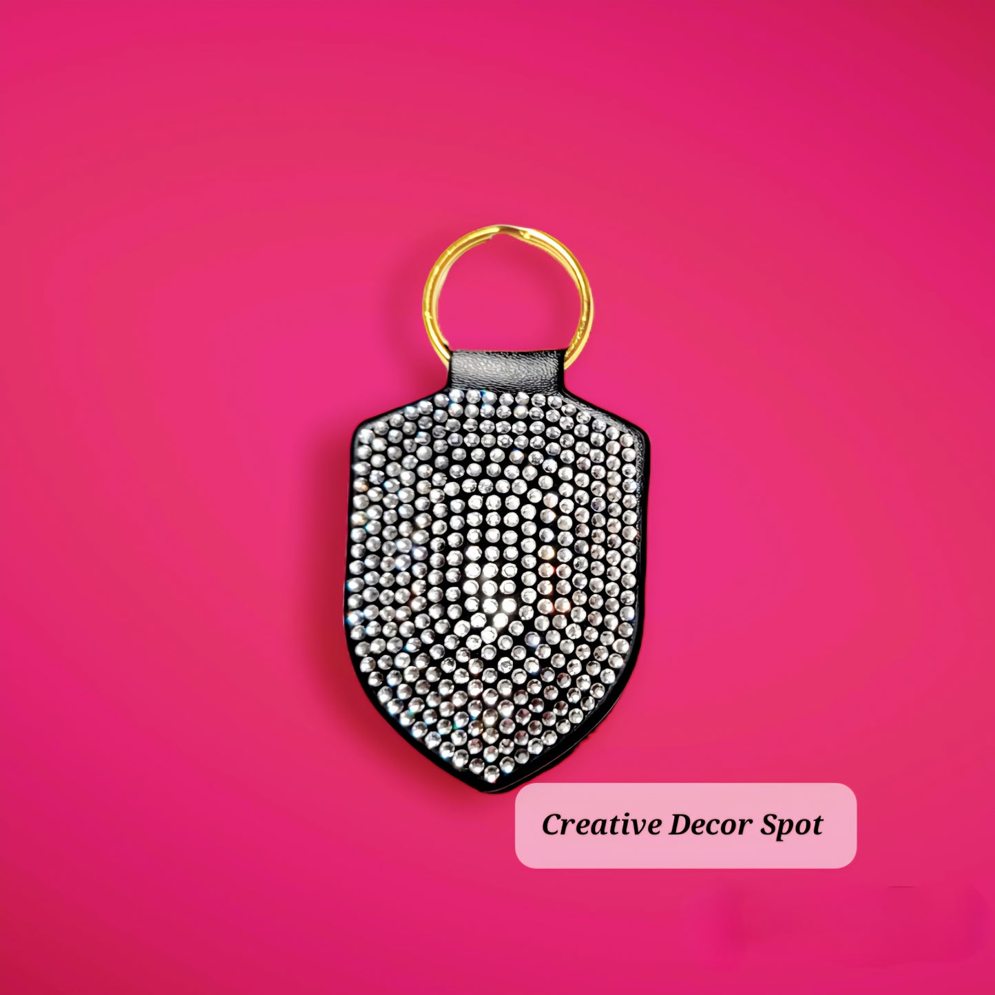 Rhinestone Keychain Keyring